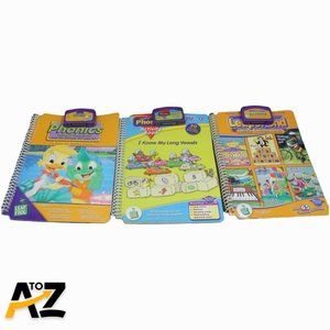 Lot of 3 LeapPad Games - Phonics I Know My Long Vowels, A Day At Moss Lake, Leap